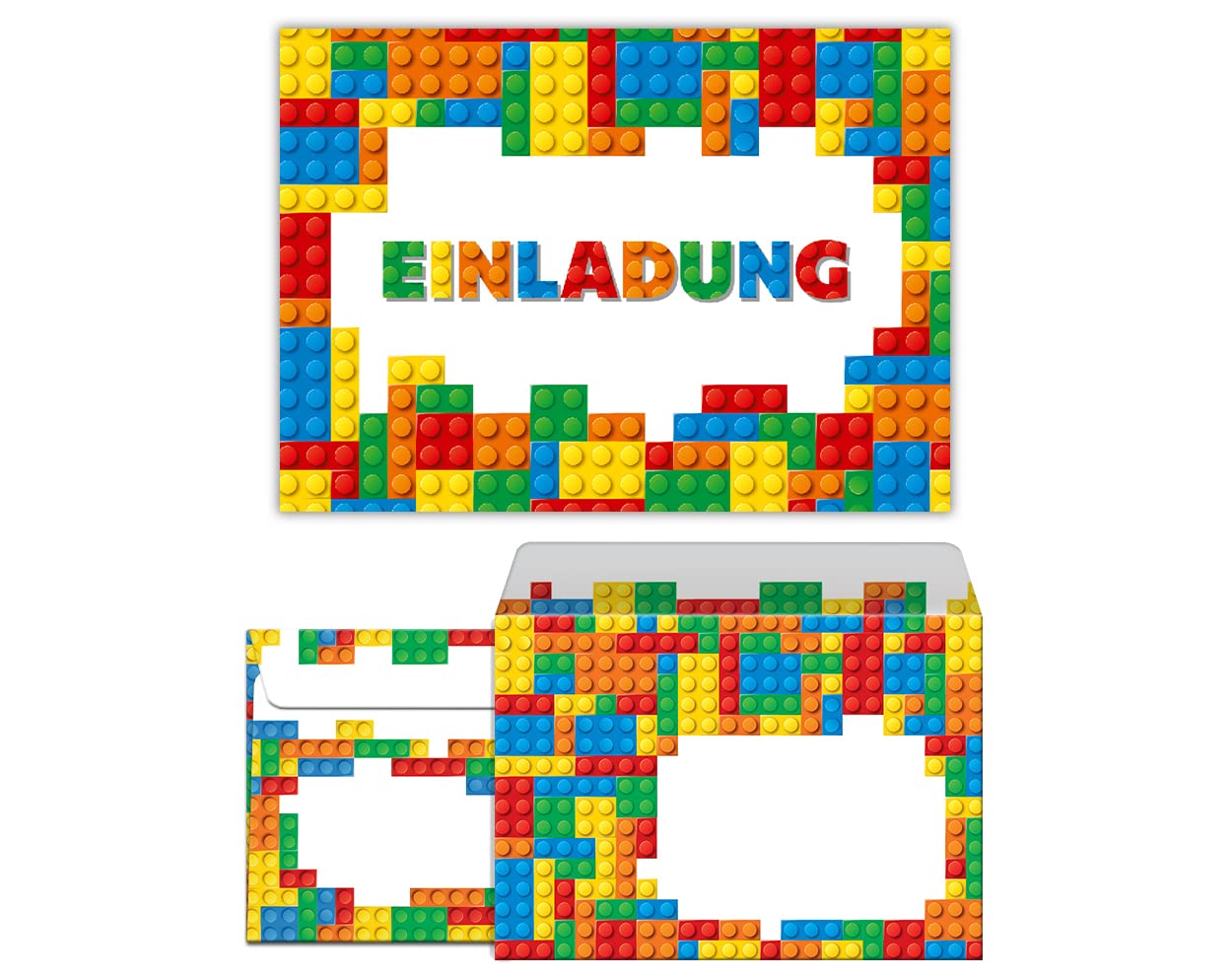 Lot De 12 Cartes D'Invitation Pour 6Ème Anniversaire D'Enfant