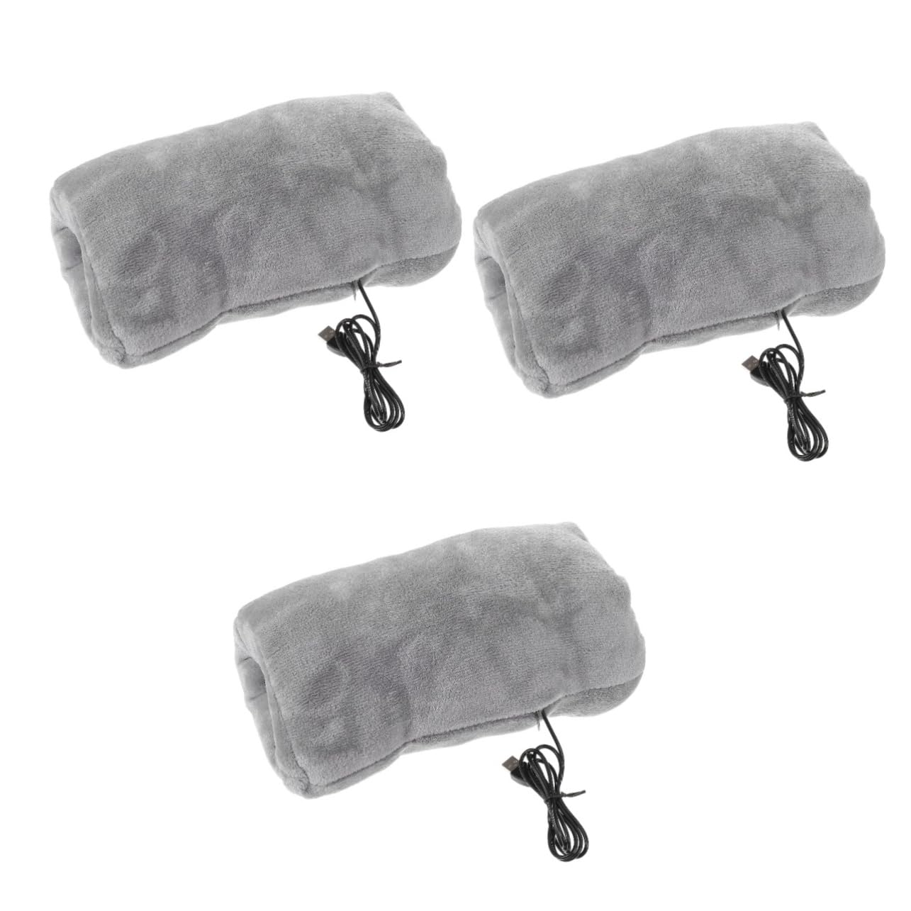 BESPORTBLE 3pezzi Usb Riscaldatore Portatile Per Mani Flanella Scaldamani Ricaricabile Per Inverno Comodo e Pratico Per Anziani Design Semplice e Riutilizzabile