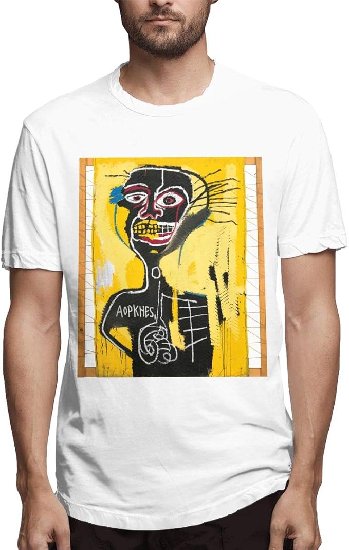 Jean Michel Basquiat TShirt Men's Leisure Sports Multi