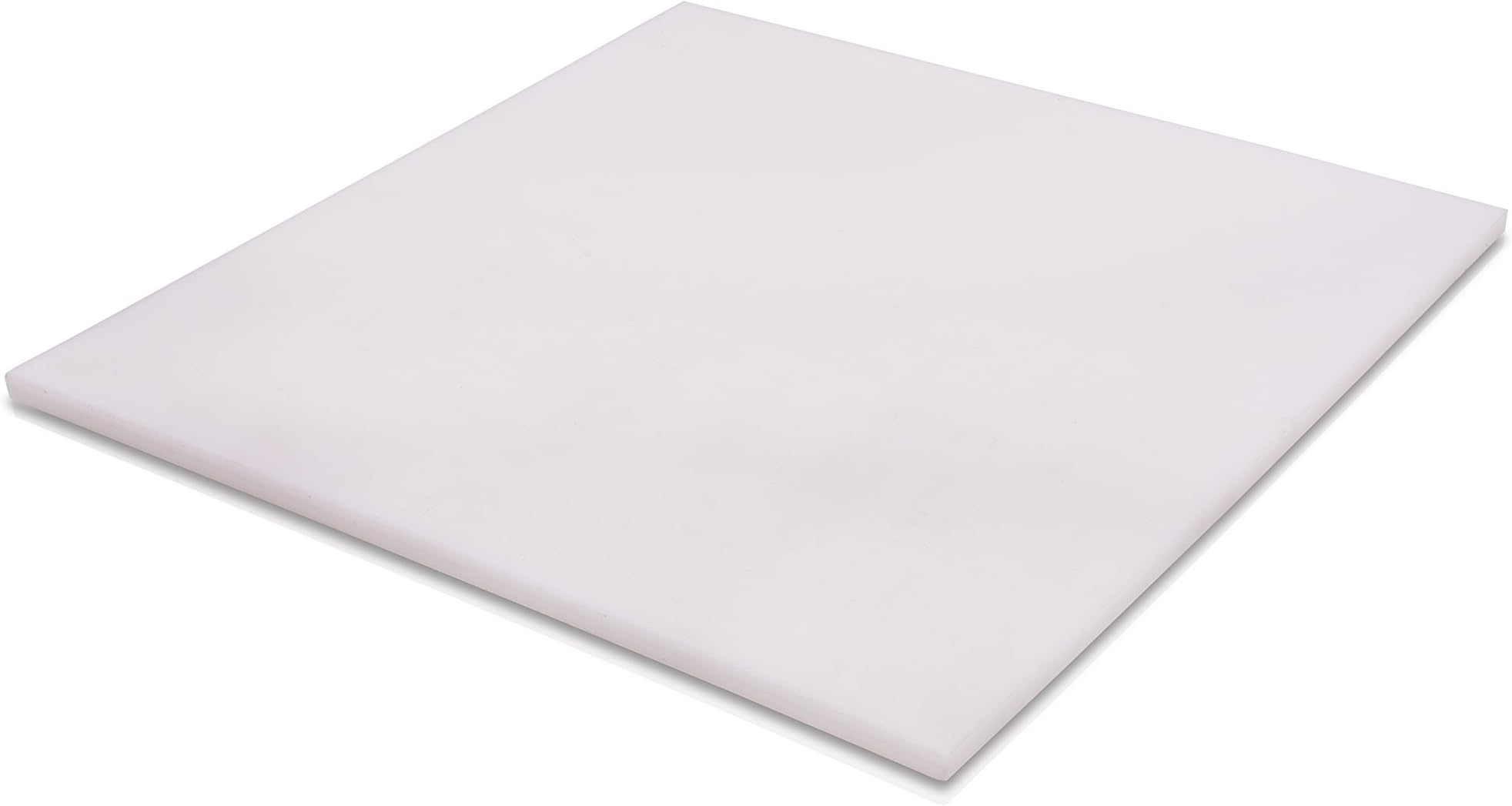 HDPE (High Density Polyethylene) Plastic Sheet 1/2" x 24" x 24" Natural