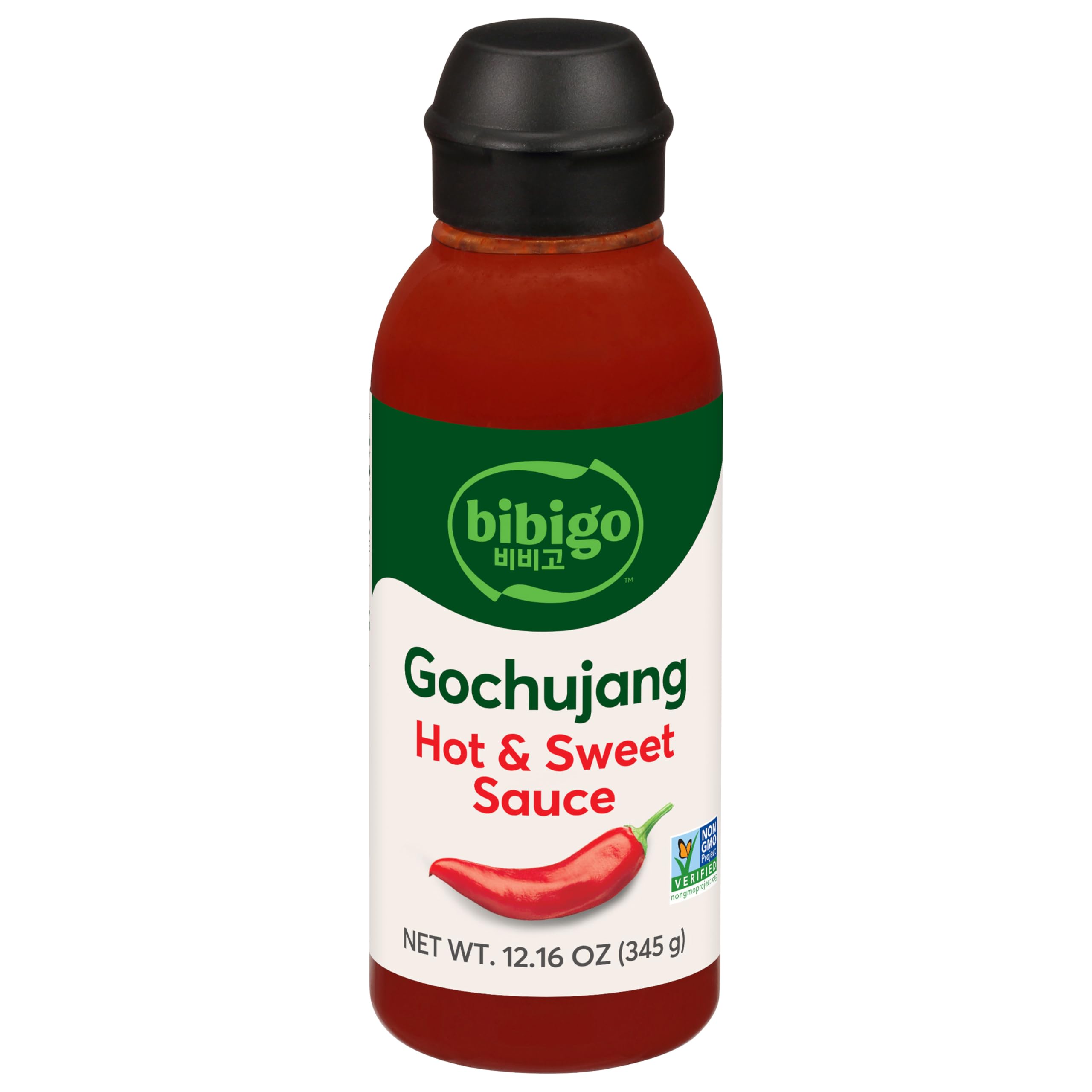 Bibigo Korean-Style Hot & Sweet Gochujang Sauce, 12.16 Ounce (Pack of 1)