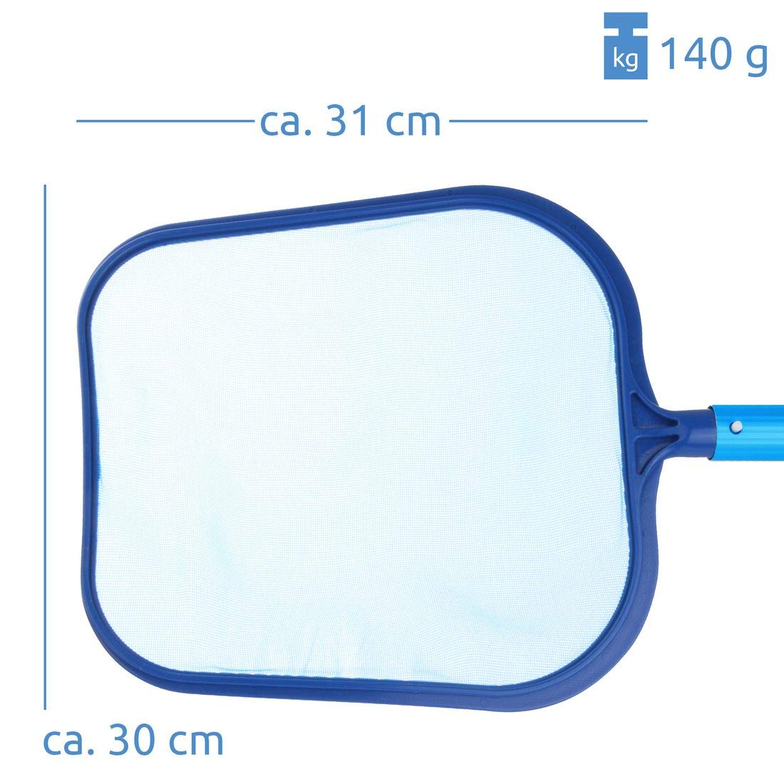 your GEAR Pool Reinigungsset PCS - 6-teiliges Set zur Poolreinigung mit Stange Kescher Bürste Bodensauger Dosierschwimmer