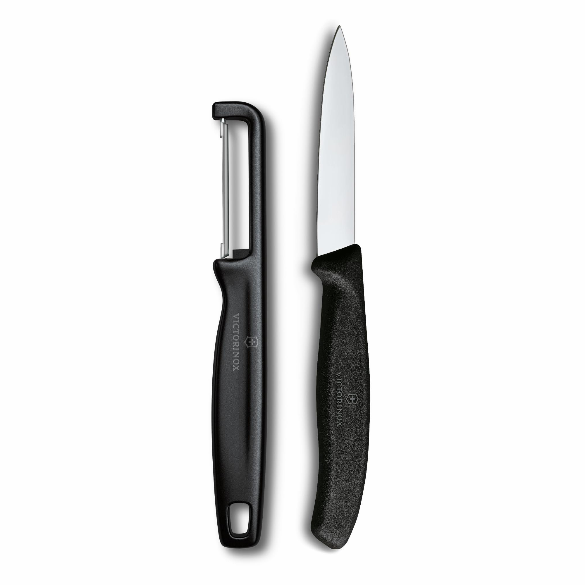 Victorinox 6.7113.21 Swiss Classic 2li Bıçak ve Soyacak Set, Siyah
