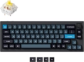 Keychron Q2 Pro Full Metal RGB QMK/VIA Wireless Bluetooth Custom Mechanical Keyboard, Programmable Knob KSA Double-Shot PBT Keycaps, Hot-Swappable K Pro Banana Switches for Mac Windows Linux - Black
