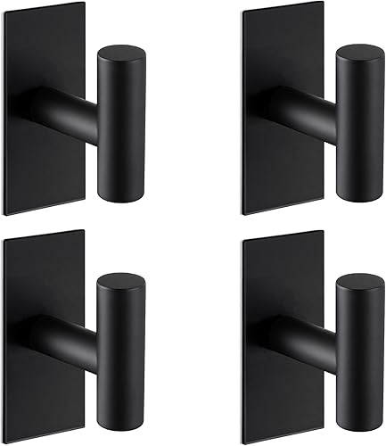 Nolimas Ganchos adhesivos para toallas, ganchos de pared resistentes, ganchos para toallas para baño, acero inoxidable SUS304, impermeables, ganchos