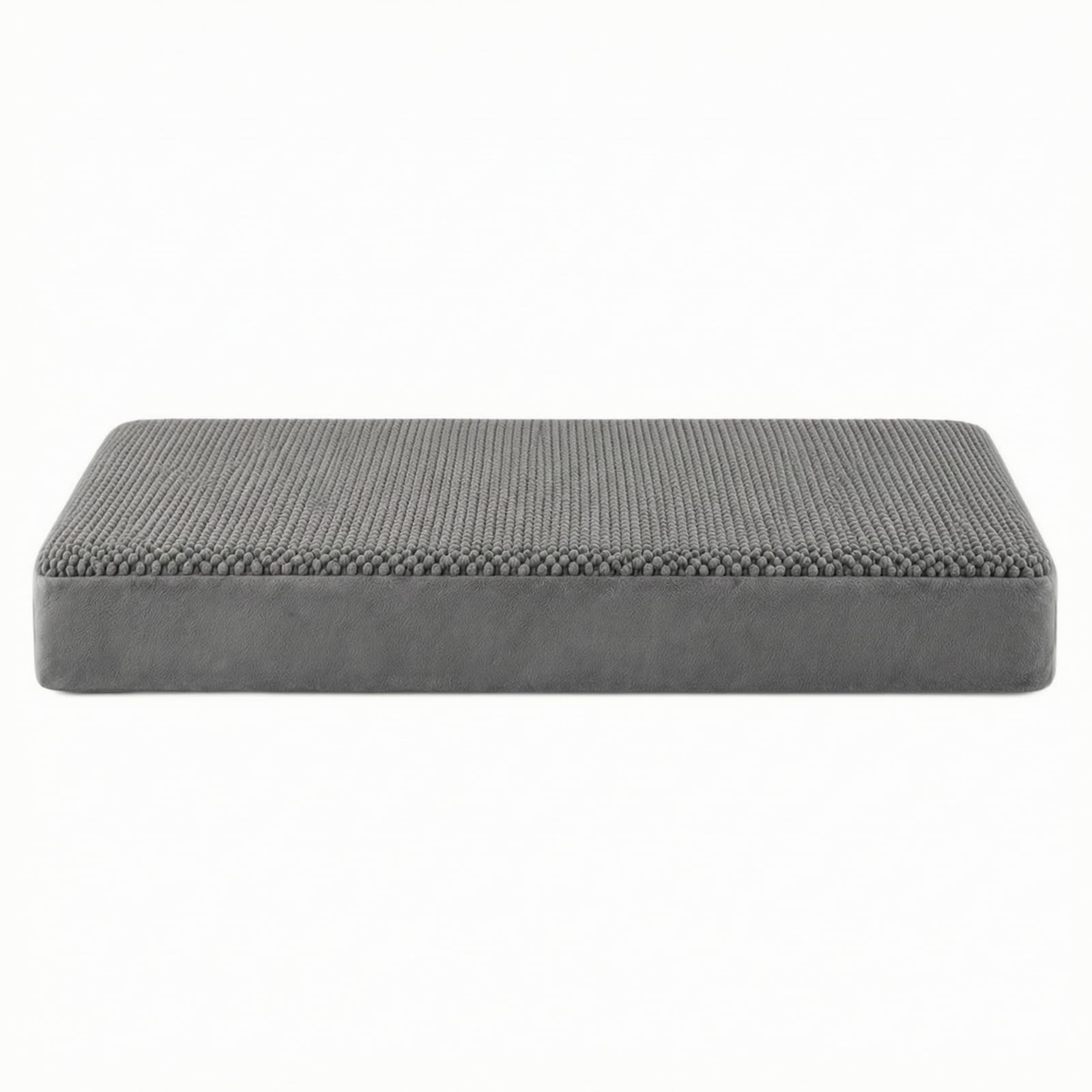 rockible Colchoneta con Base Antideslizante Lavable Cama Desenfundable Cojín para s, Sala Estar, Gris Oscuro, 86 56 8cm