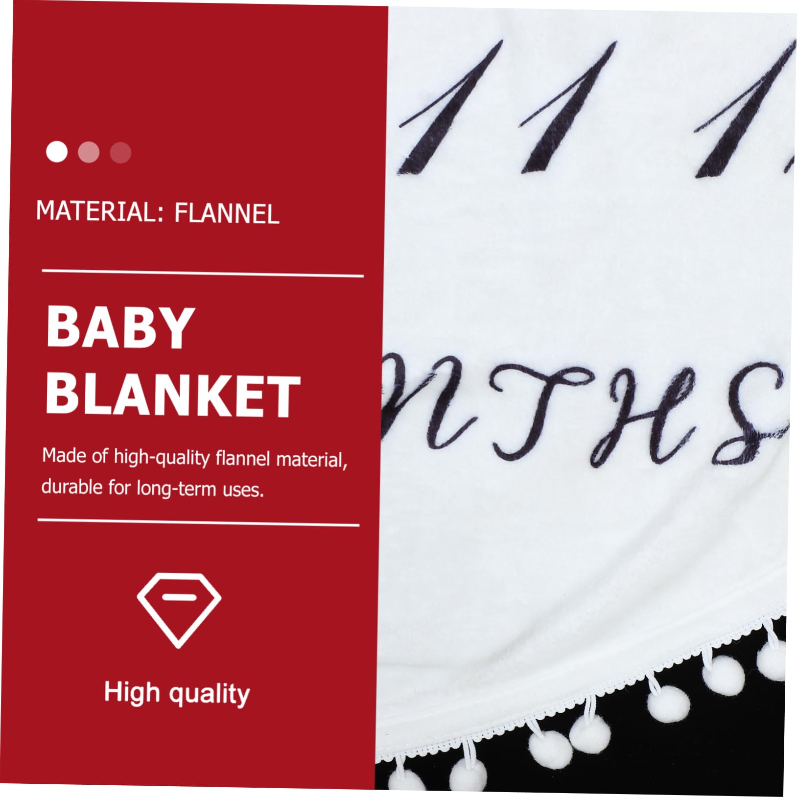 Flanella Coperta Morbida Fotografica in Bianca per Ragazzo, Ragazza | Battesimo e Sfondo Foto, Uso Avvolgente, Tappeto Gioco, Spazio per Bambini