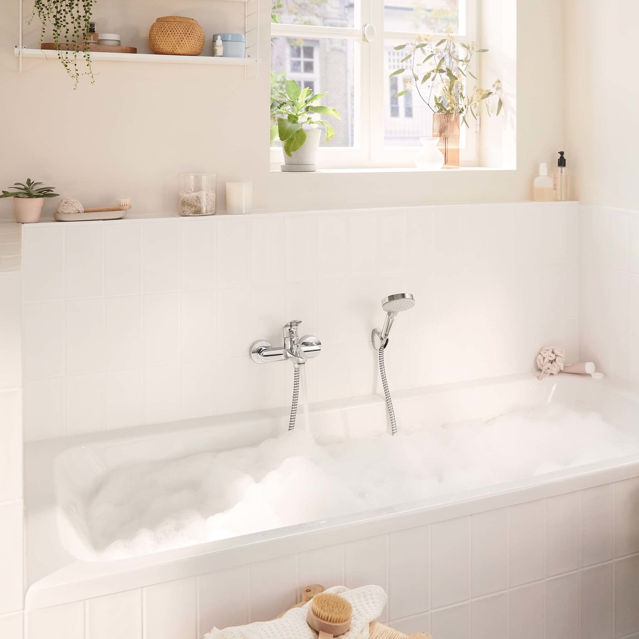 hansgrohe Rebris S Mezlador monomando de bañera visto, cromo, 72440000