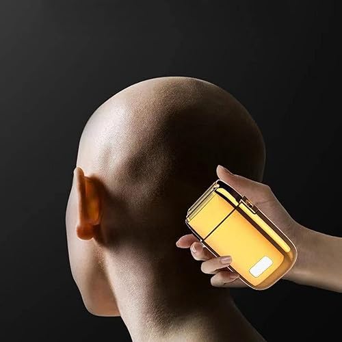 Miniatura 7 de Afeitadora eléctrica doble inalámbrica para hombres, cabeza extraíble de alta eficiencia, aleación de zinc, recortadora de barba recargable