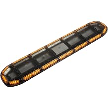 60" 104LED Roof Top Strobe Light Bar Amber White Emergency Rooftop Strobe Bar Lights Traffic Advisor Lights for Construction Trucks Snow Plows Tow Vehicles Waterproof