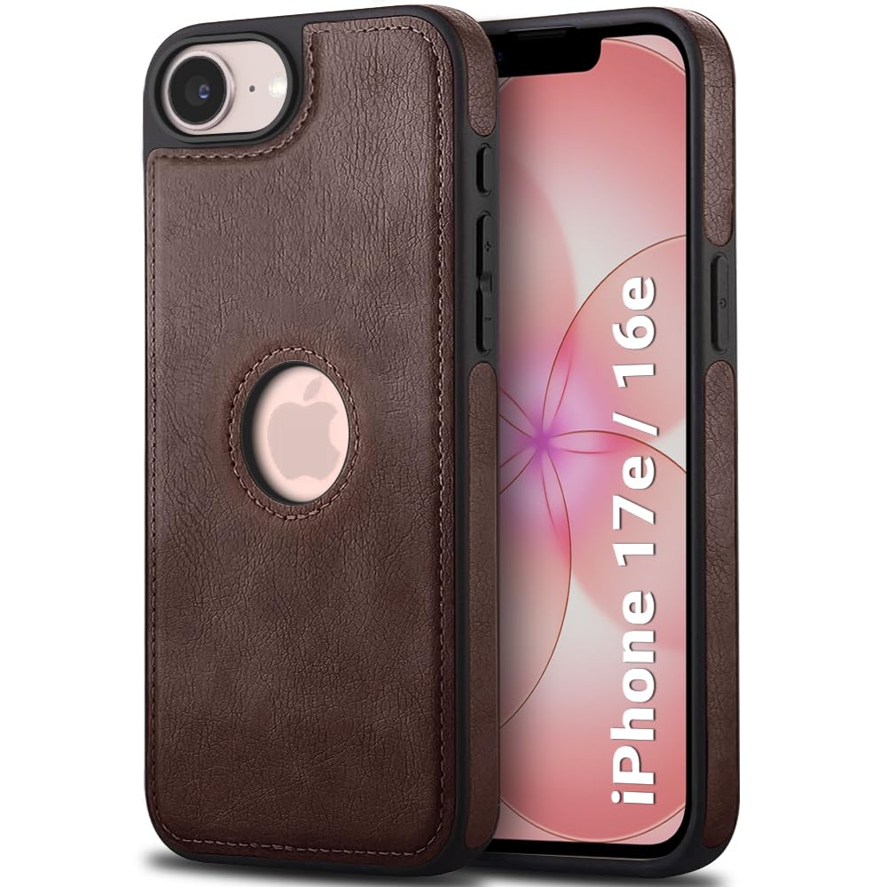 TheGiftKart Genuine Leather Finish Back Cover Case for iPhone 17 | Shockproof Design | Raised Edges for Camera & Screen Protection | Stunning Minimalist Design Back Case Cover (Chrome Sides, Brown) — Amazon image 19