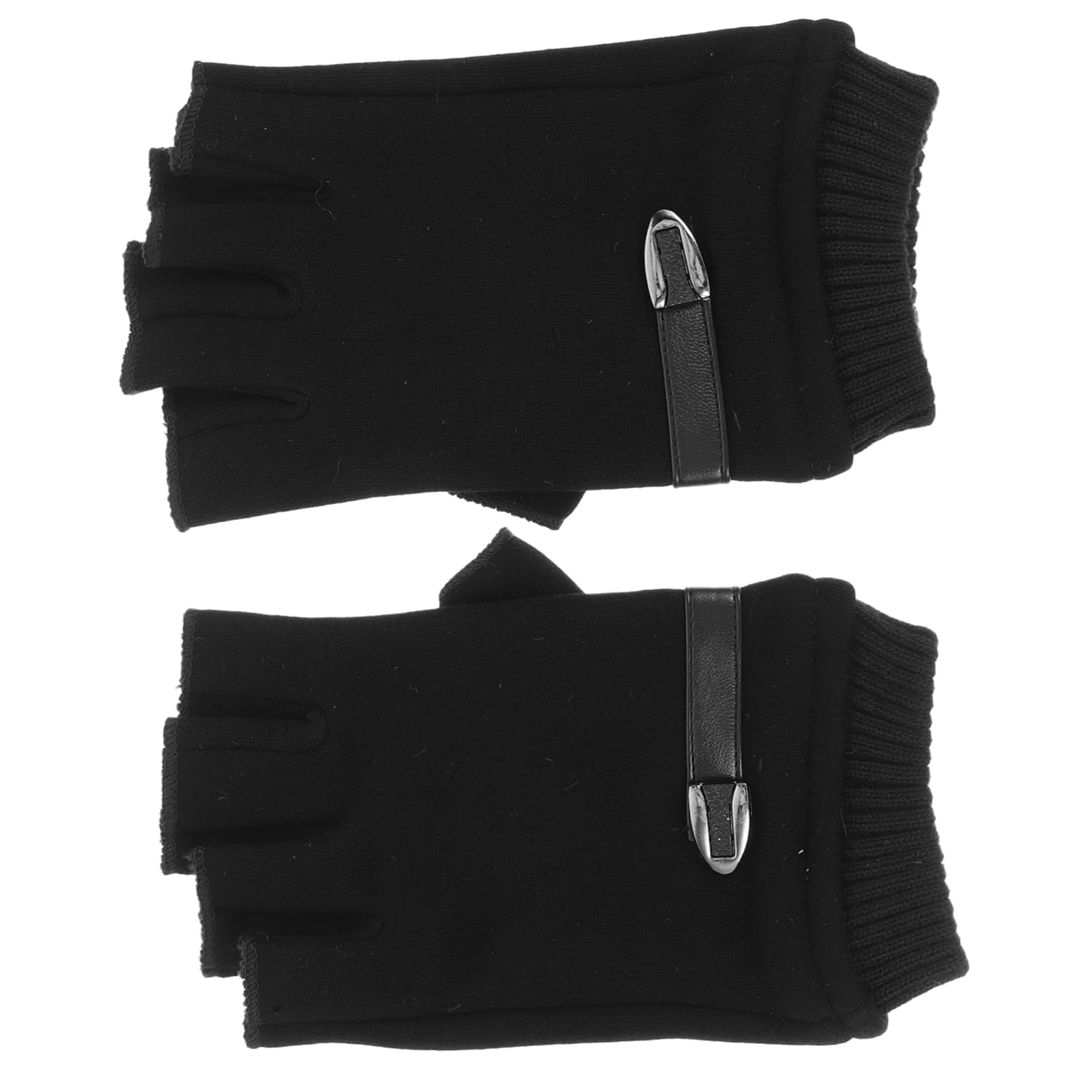 Milisten Motorcycle Handlebar Gloves Half Finger Sports Gloves for Men Women Durable Fabric Non-Slip Grip Breathable Mesh