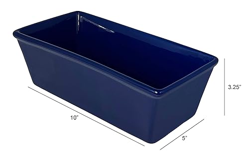 Miniatura 3 de Molde para pan de gres en general Dims 10 "x 5" x 3.25" Deep Blue