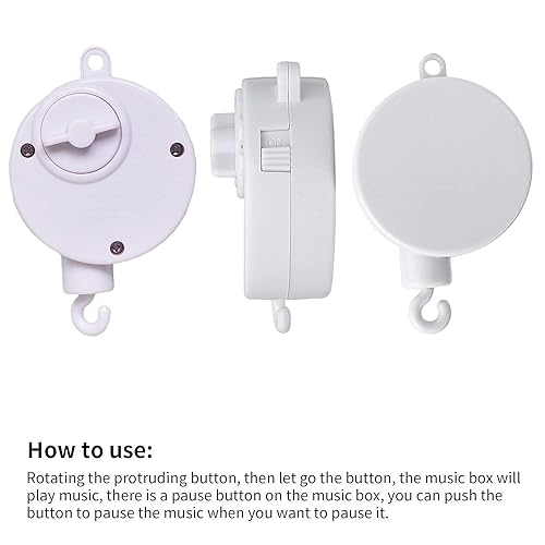 Miniatura 4 de Soporte de brazo móvil para cuna de bebé de 23 pulgadas, la parte de la garra se puede ajustar en ancho, decoración de juguetes de bricolaje, brazo