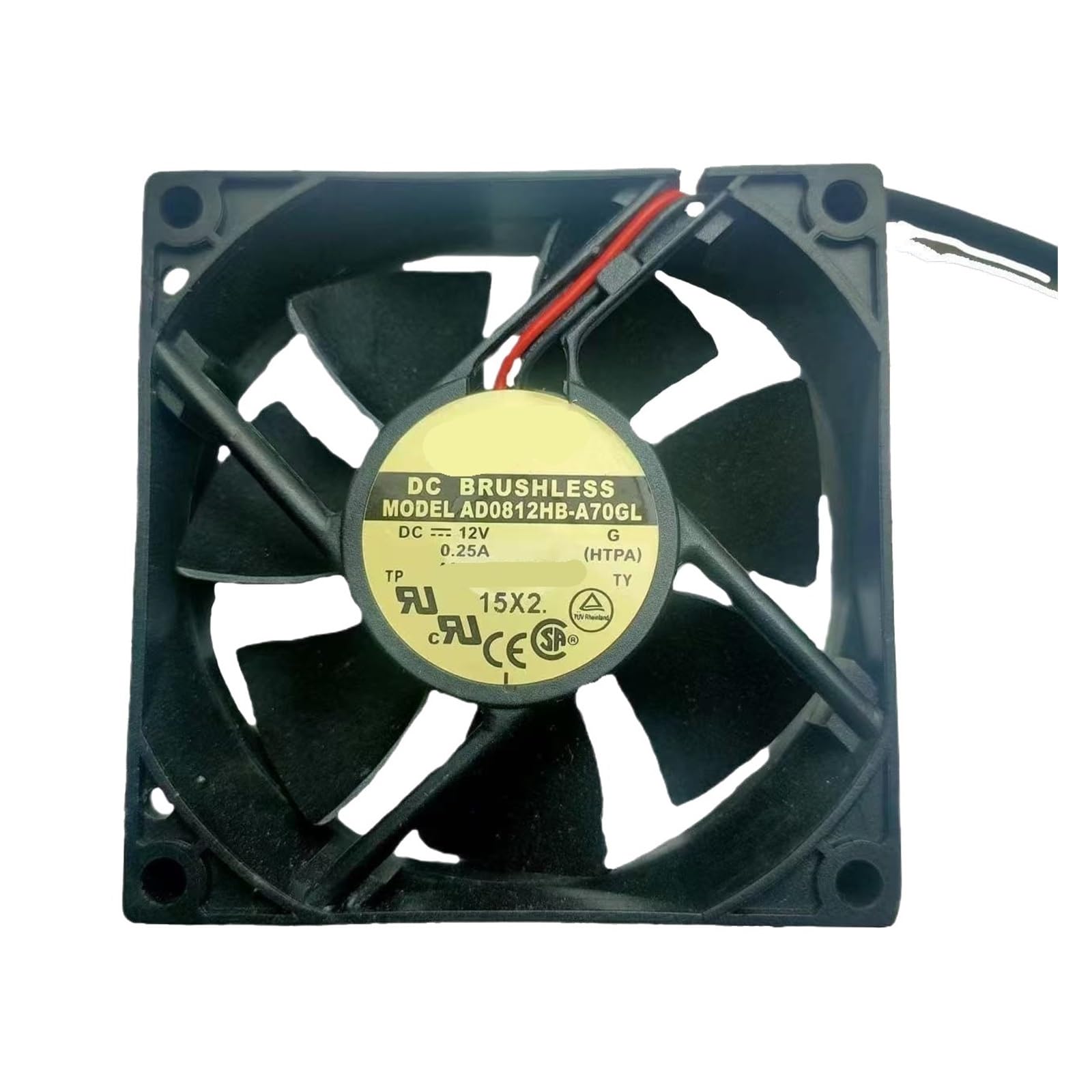 MGIMGFKZD AD0812MB-A70GL 8025 8cm 12V 0.15A Dual Ball Bearing Cooling Fan 2-Pin