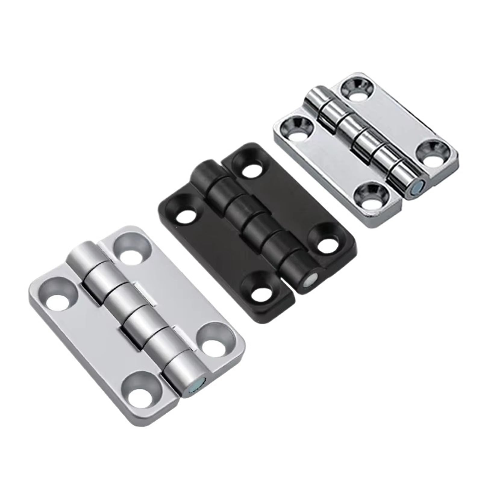 Rmwkrmogrf Chroming Zinc Alloy Embedded Countersunk Electrical Cabinet Door Hinges Hardware Accessories 1Pcs(Chroming)