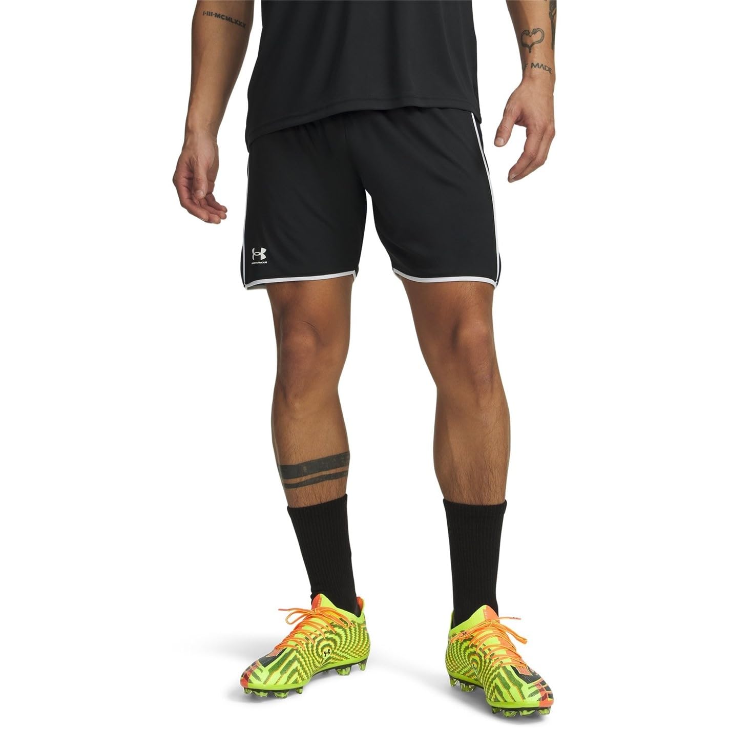 Under Armour Men's Chall Trainer Performance Gym Shorts - Black/White - XL
