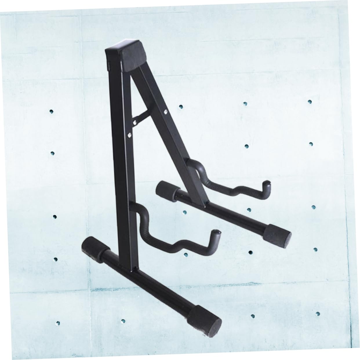 Yardwe Vertical Non Slip Guitar Stand a Shaped Holder for Acoustic Electric Bass Guitars and Banjo Lightweight Durable Design with Industrial Base Black