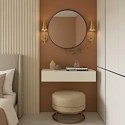 Aparador Suspenso Elegance, 80cm, Bege, 1 Gaveta, Estilo Moderno