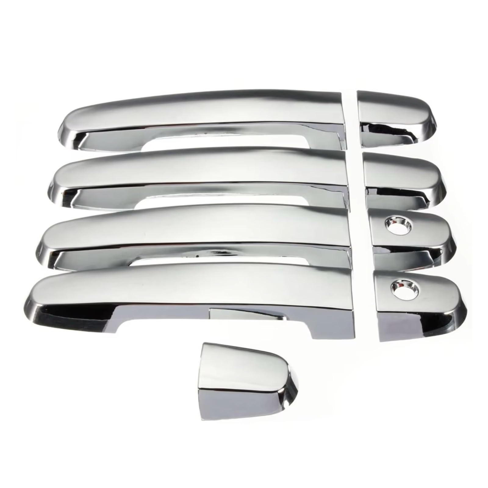 Dspolimv One Color Outer Door Handle Cap Compatible With Toyota For Corolla 2003-2011 For Camry 2002-2011 For Prius 2006-2009 Car Door Handle Covers Exterior Parts Chrome