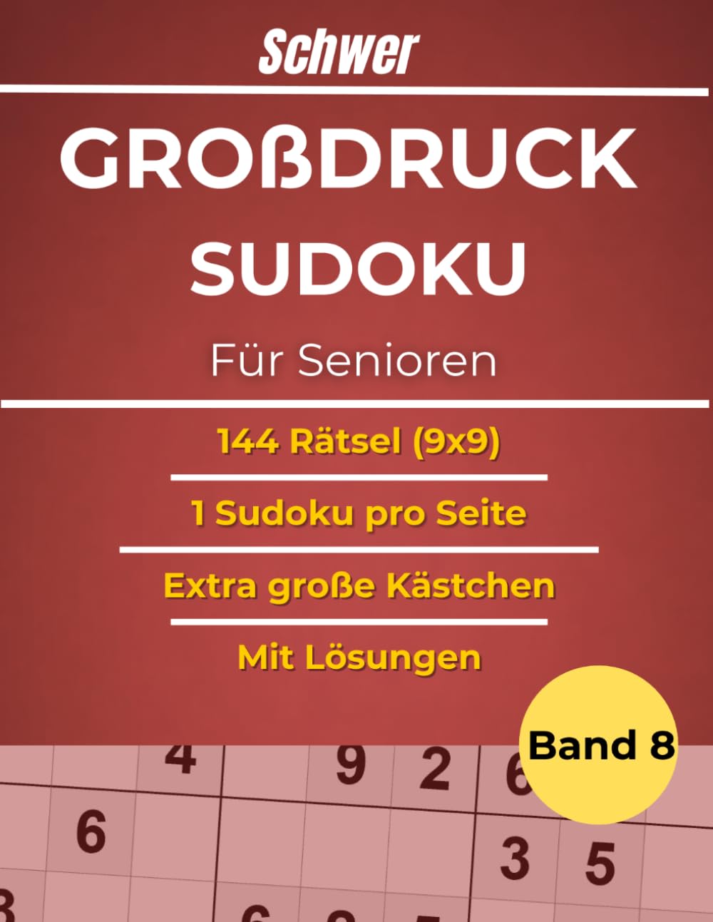 1 Sudoku pro Seite – Große Schrift und extra große Kästchen – Für Fortgeschrittene Sudoku-Fans – Mit Lösungen: 1 Sudoku pro Seite – Große Schrift und ... Mit Lösungen (Großdruck Sudoku für Senioren)