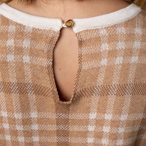 Image of Hope & Henry Girls' Milano Tipped Sweater Dress