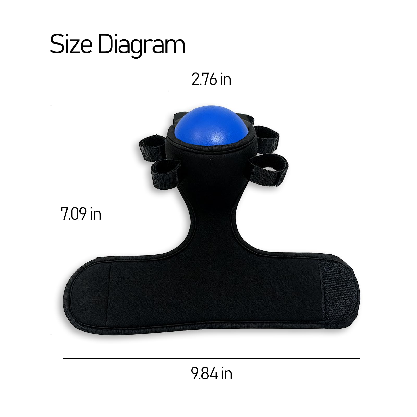 Anti Spasticity Hand Splint with Training Ball - Strap With Adjustable Finger Size,Orthosis Brace for Stroke Recovery, Spasm & Hemiplegia Rehabilitation for Adults - Hand Therapy Equipment for Functional Impairment — Amazon image 2