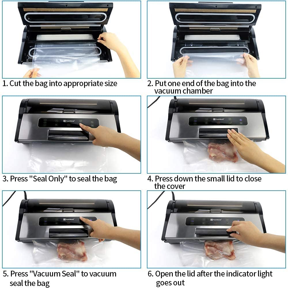 Commercial Vacuum Sealer Machine, 85Kpa Stainless Steel Vacuum Sealer