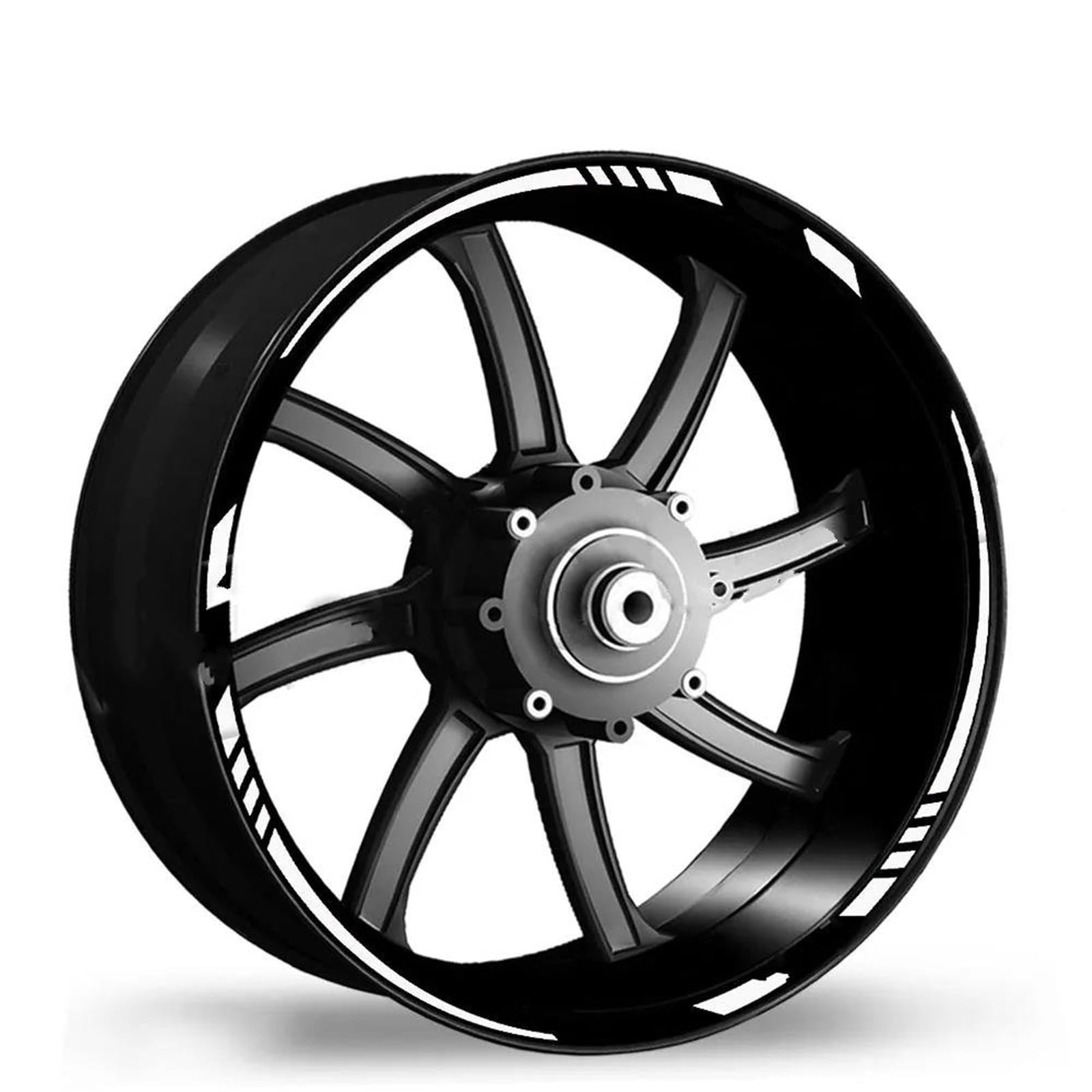 Stickers Motorcycle Wheel Stickers Decorative Rim Reflective for Z750 Z800 Z900 Z1000 for Ninja 650 400(Style 3)