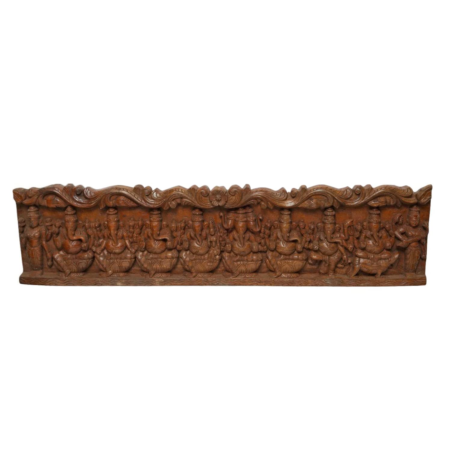 Saras Aajeevika  Wall D cor Wood Carving Panels Horizontal