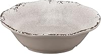 Vista 2 de UP ware Crackle - Juego de cuencos de melamina con forma de flor para pasta, arroz, sopa y ensalada, sin BPA, apto para lavavajillas, a prueba