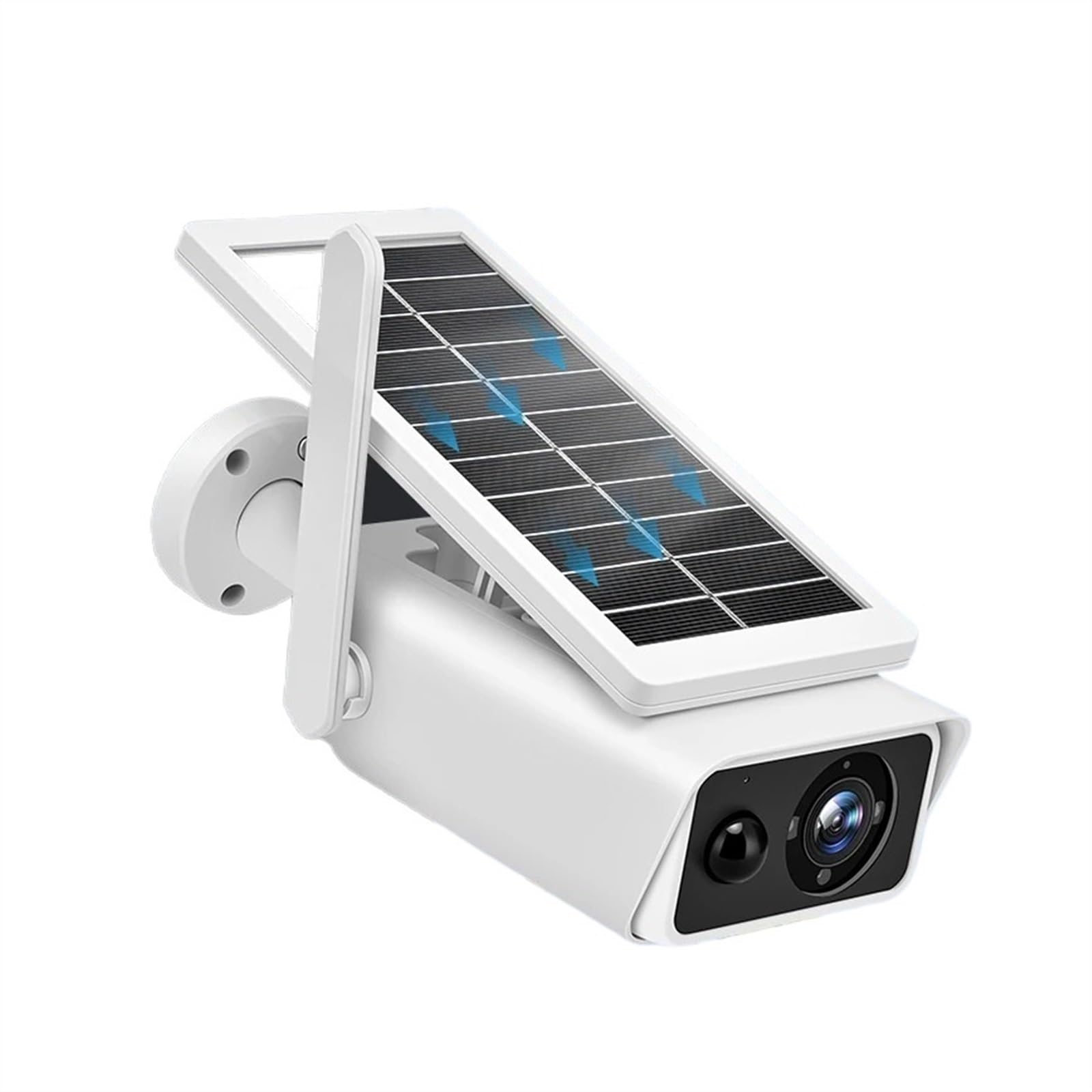 Kamera bezpieczeństwa, Kamera słoneczna 4MP na zewnątrz 100° szeroki widok ochrona bezpieczeństwa bezprzewodowe kamery nadzoru typu Bullet wykrywanie PIR IR noc(4MP Cam No Battery)