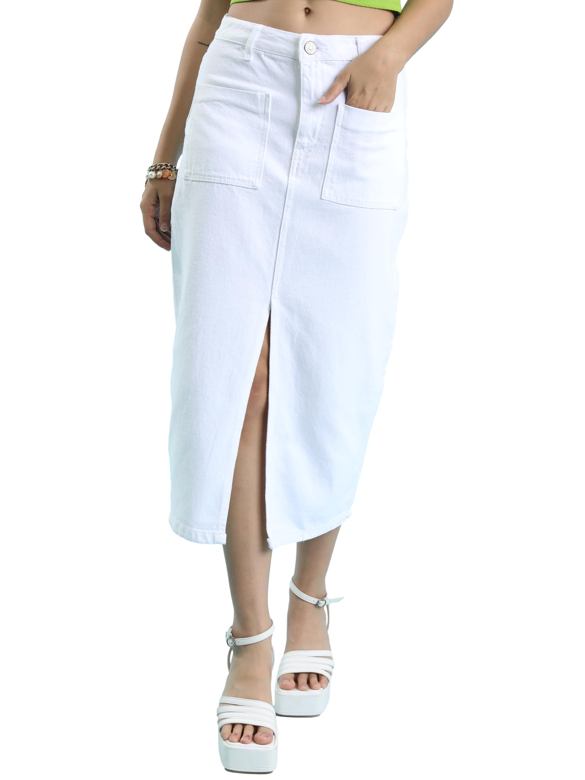 tokyo talkies Women's Ideal for Casual Outings • Workwear • Brunch Dates • Travel • Everyday Elegance | Women Skirt | Skirts for Women-picture-52