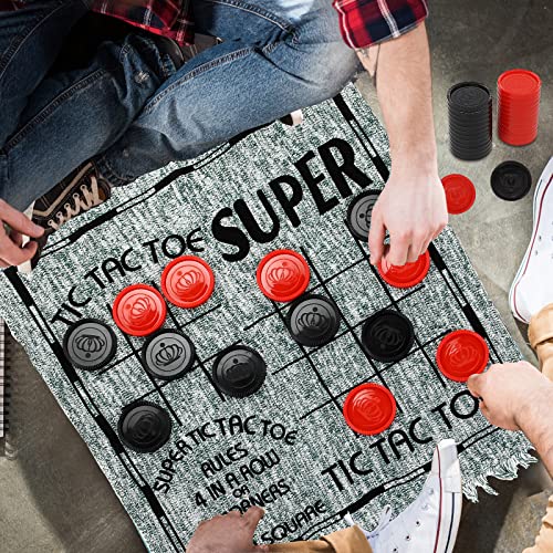 3 en 1 Damas Gigantes y Tres en Raya Juego Clásico miniatura 5
