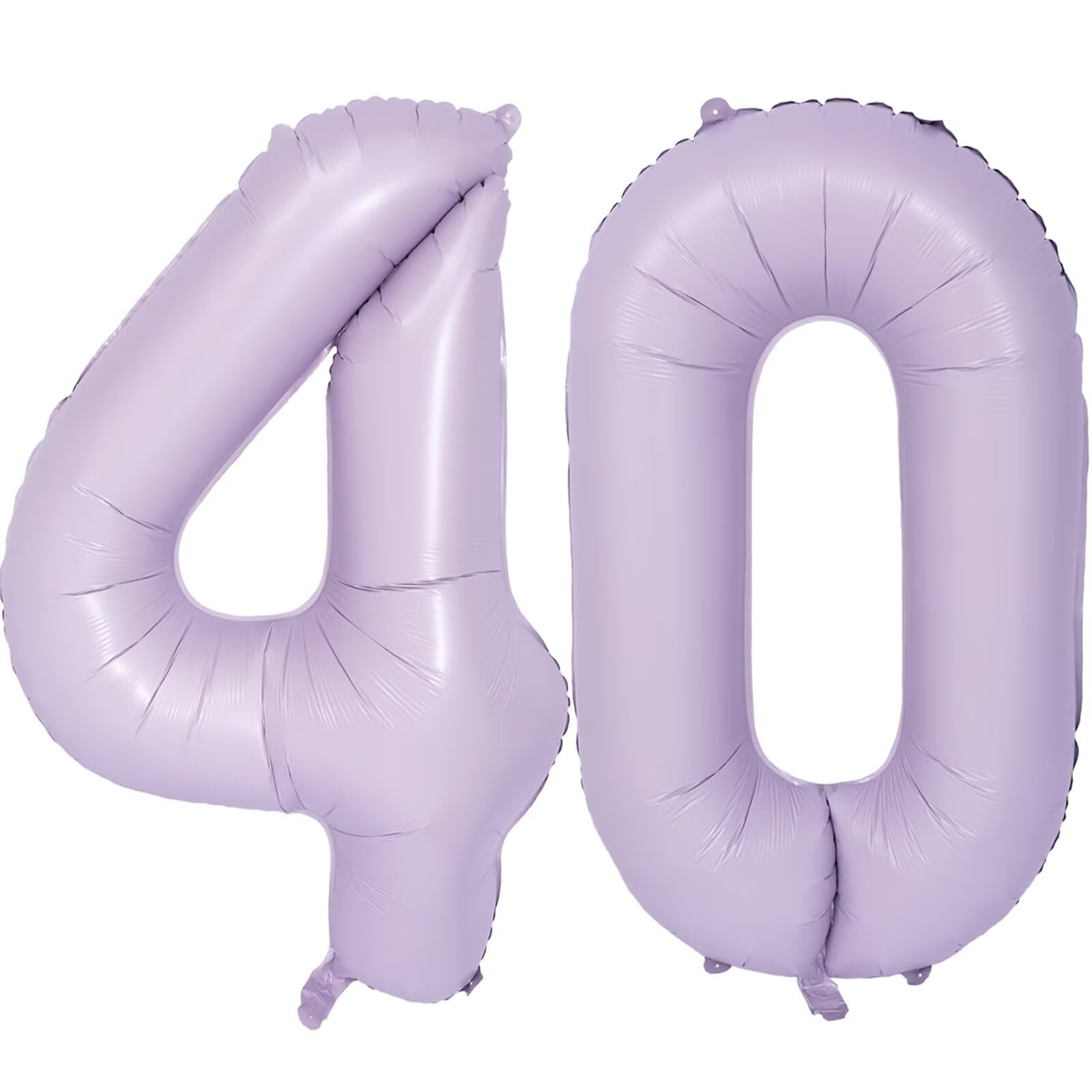 Purple Number 40 Balloons 40 Inch Large Aluminum Foil Party Balloons — image 1