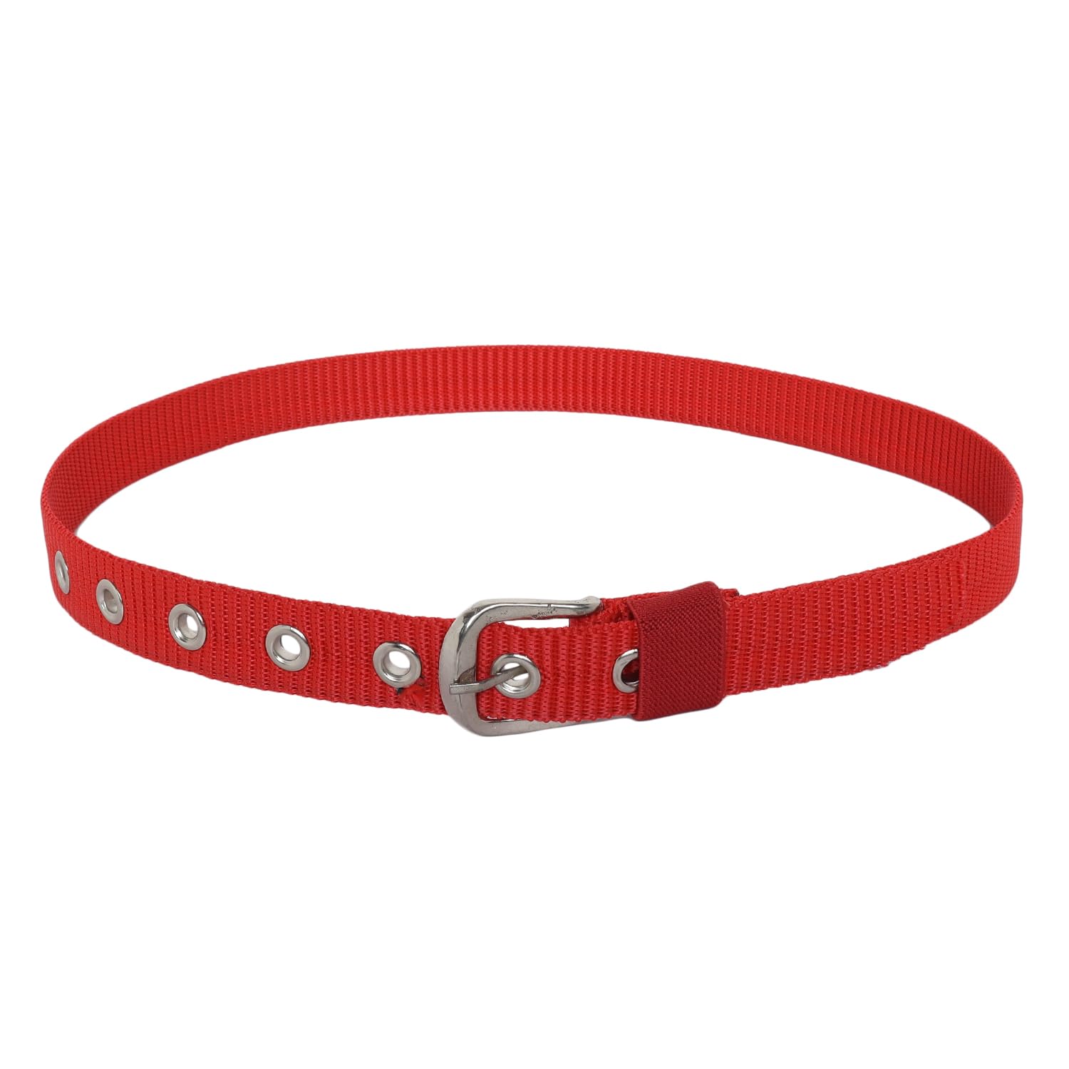 Zacharias Girl's Nylon Belt for kids knb-01 (4-10 Years) (Red_Pack of 1) - Image 5 thumbnail