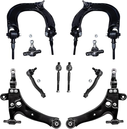 Miniatura 316 de Detroit Axle - Kit de suspensión frontal de 10 piezas para Chevy Trailblazer EXT GMC Envoy XL XUV Buick Rainier Isuzu Ascender Olds Bravada, brazos