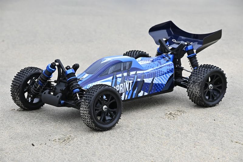 Generico SPRINT Buggy RC Off-Road 1/10 4WD Elettrico Brushed Alta Velocità RTR – 2.4G #RH1067