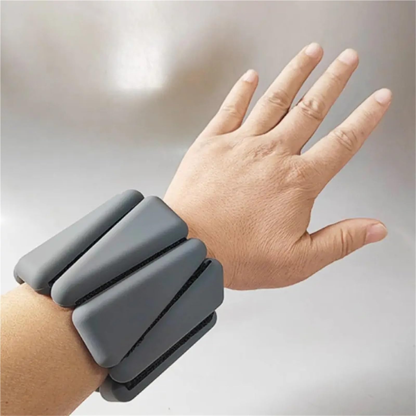 Gewichtsmanschetten Verstellbares Handgelenk-Gewichtsarmband aus Silikon for Yoga, gewichtetes Handgelenkband, universelle gewichtstragende Fitnessgeräte