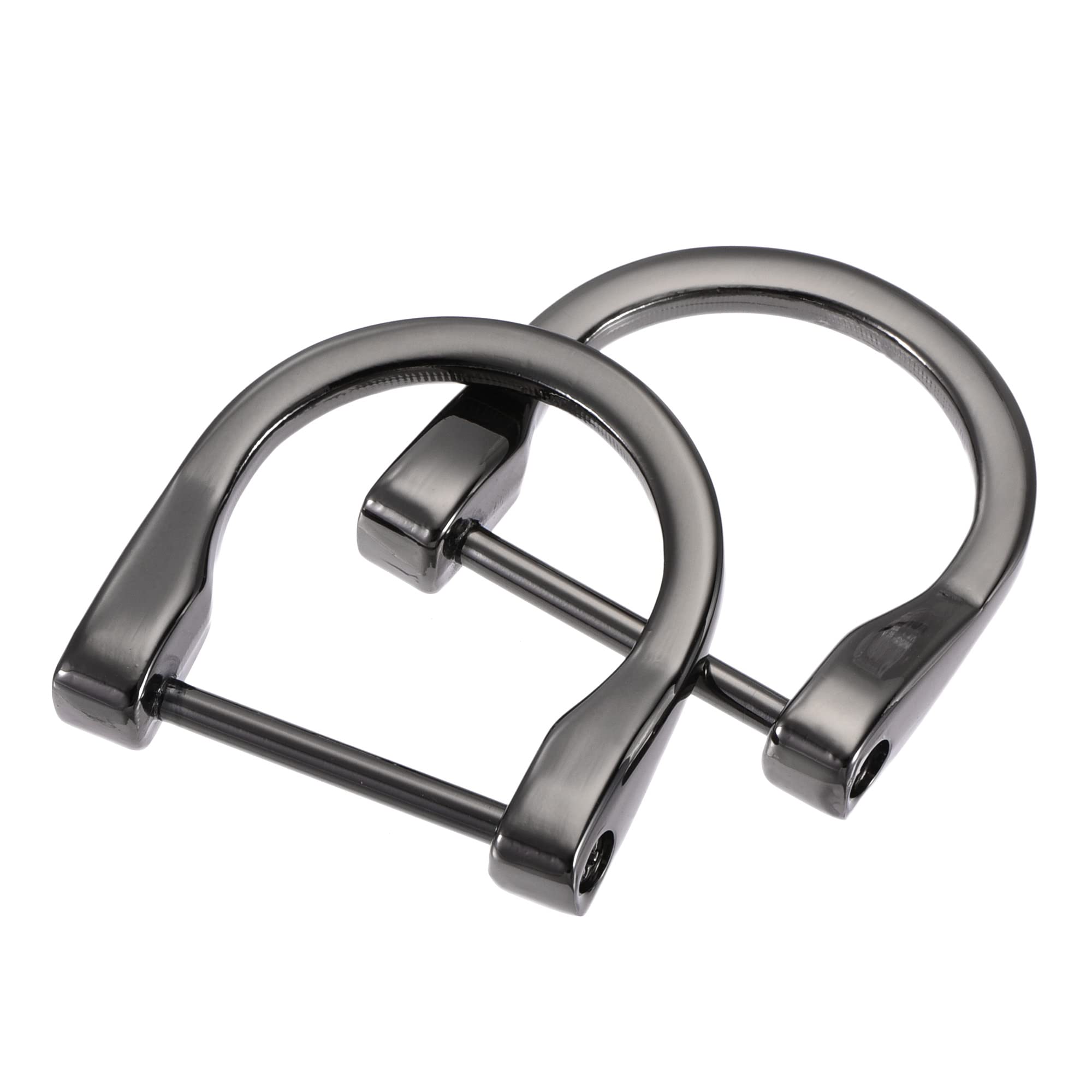 uxcell U Shape Horseshoe D-Rings, Screw-in Shackle Buckle
