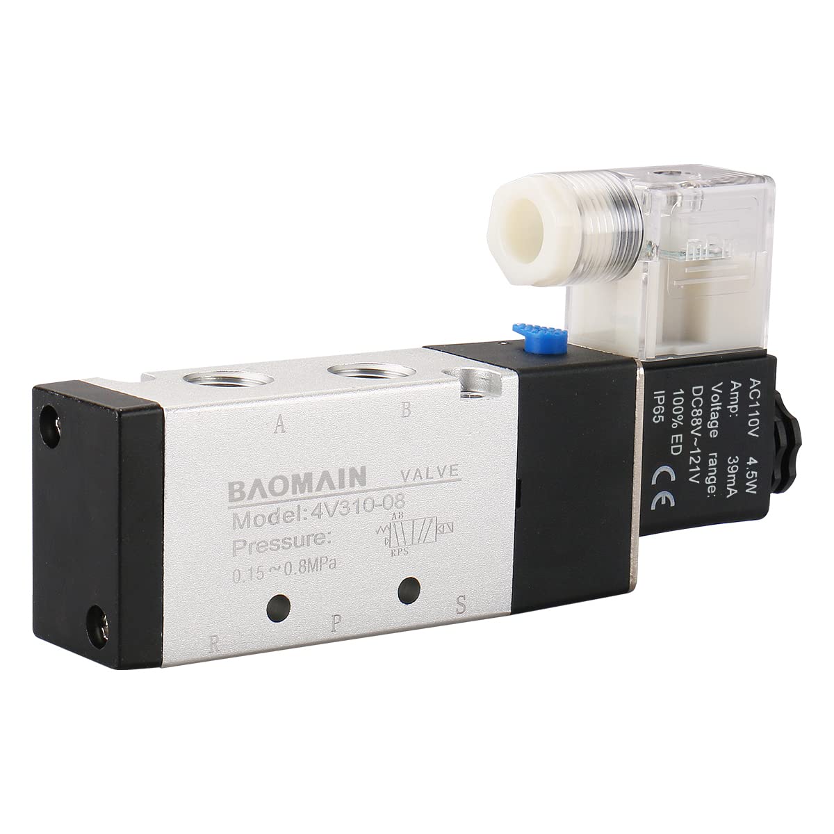 Électrovanne pneumatique 4V310-08 Baomain AC110V 5 voies 2 positions