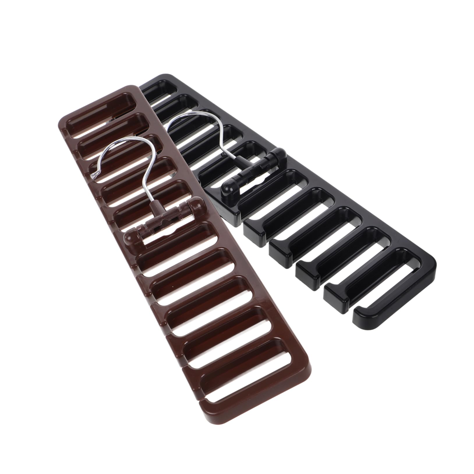 KOMBIUDA 2pcs Belt and Tie Holder Organizer Wall Mounted Storage Rack for Belts Ties and Scarves Easy Installation Modern Design for Closet Organization Travel