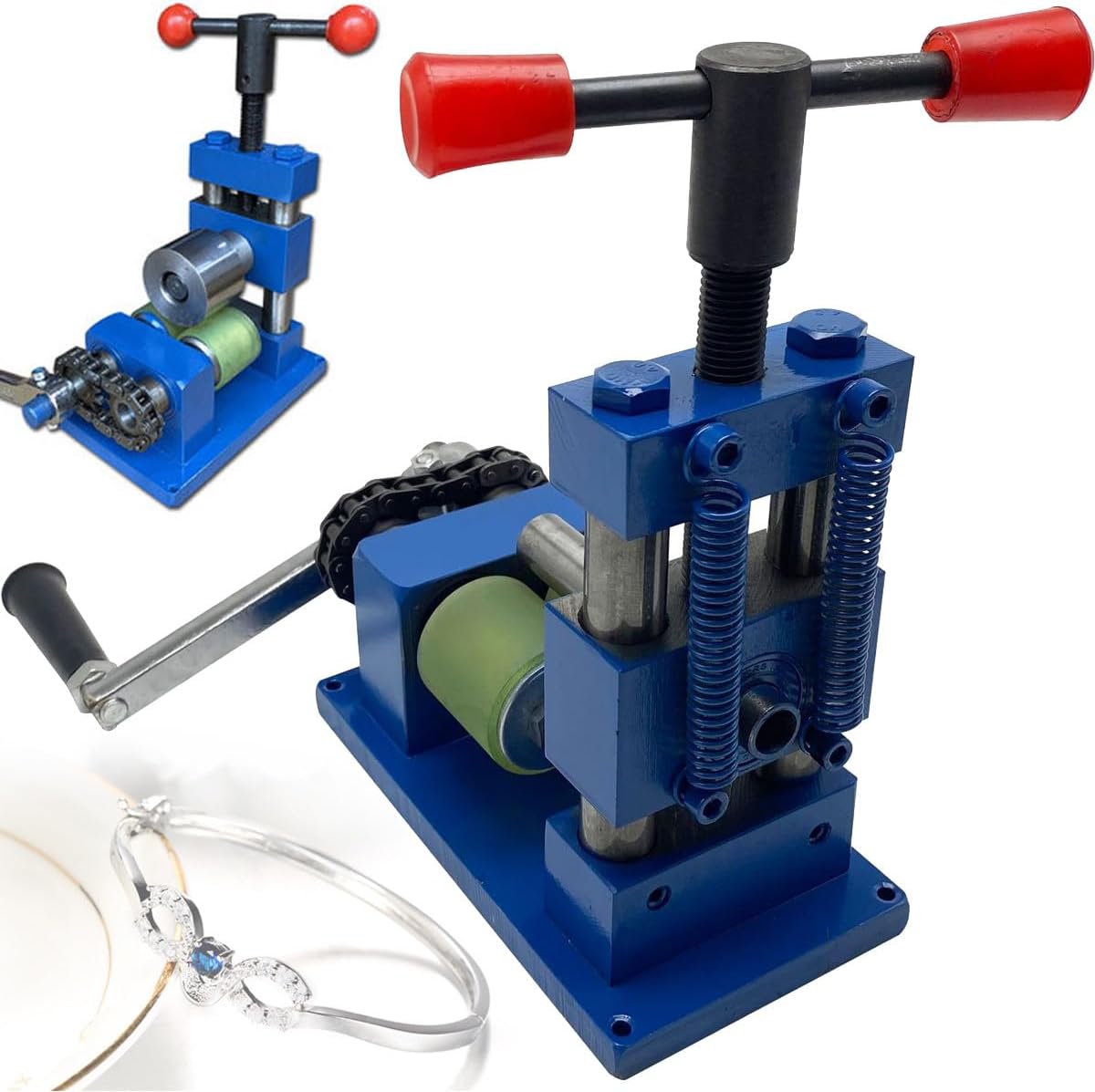 Amazon.co.jp リング曲げ機リングベンダー、ブレスレットリングイヤリングプレス曲げ機、ハンドクランクリングブレスレットプレス