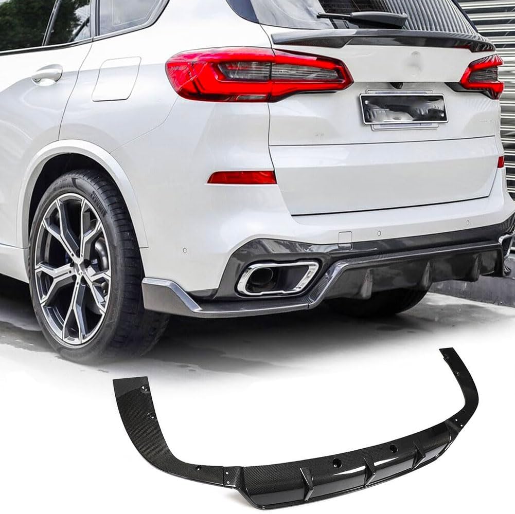 Carbon Fiber Rear Diffuser fits for BMW X5 G05 xDrive40i xDrive50i xDrive30d M50d M Sport 2019-2020 Lower Bumper Lip Spoiler Body Kit Factory Outlet