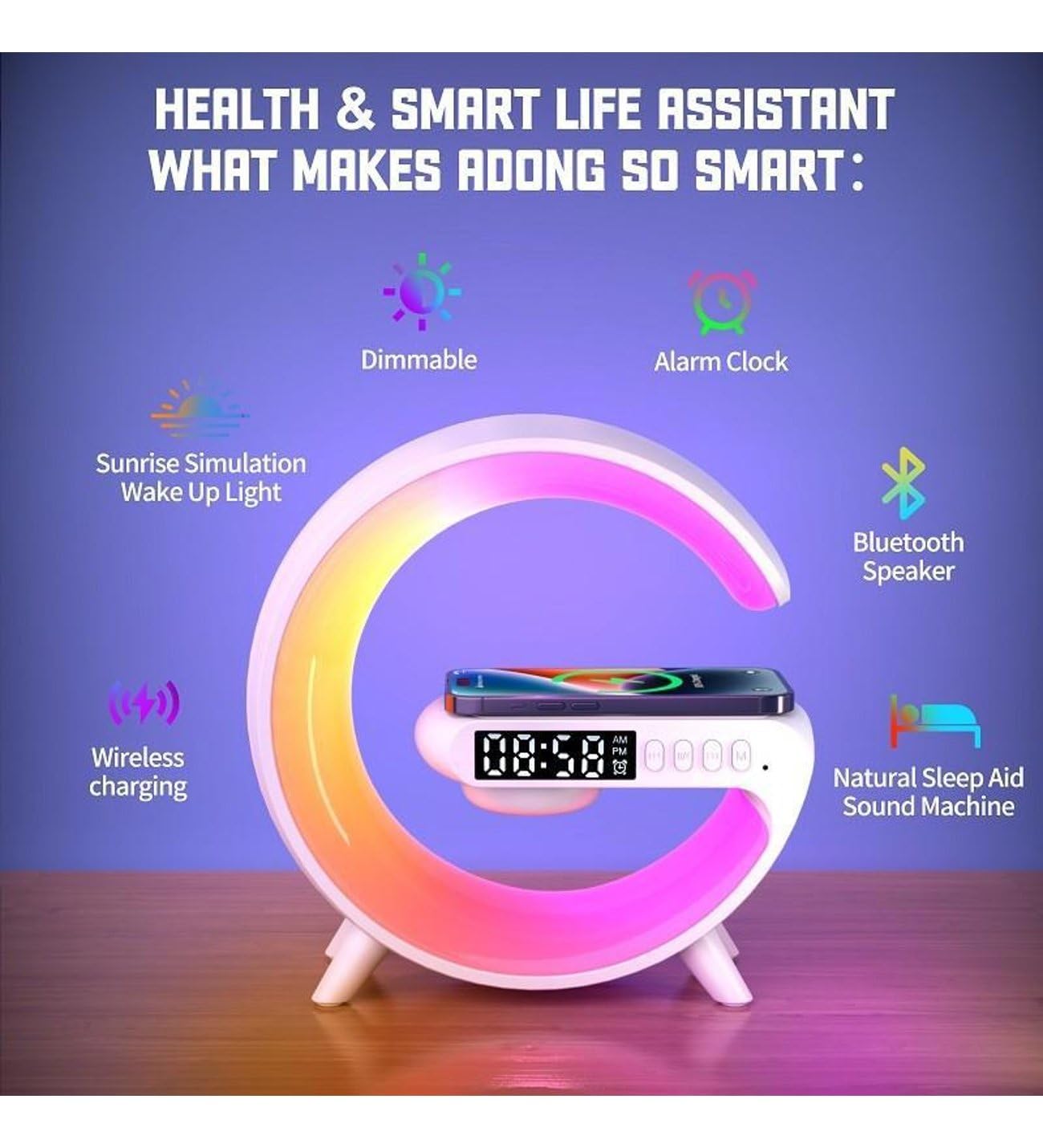 2024 Stylish G-Shaped LED Portable Floor-Lamp A Game Changer