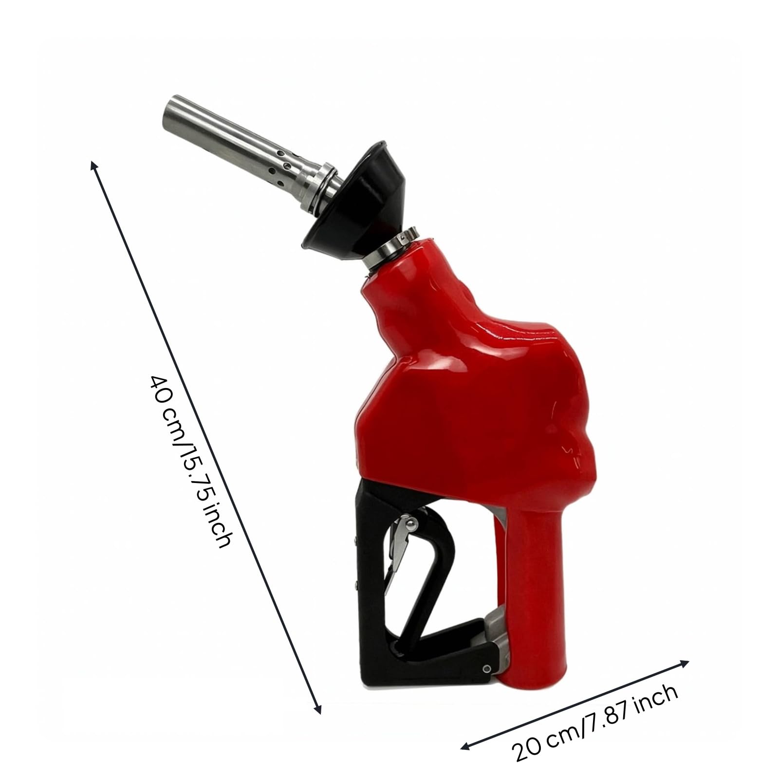 de Distribution de Carburant Buse Essence Récupération de Vapeurs Distributeur Ergonomique Poignée Antidérapante Acier Inoxydable Étanchéité à, size to 2
