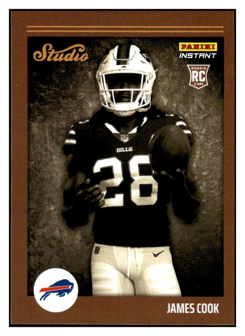 JAMES COOK RC 2022 Panini Instant Studio ROOKIE /911#S22 NM+-MT+ NFL Football Bills