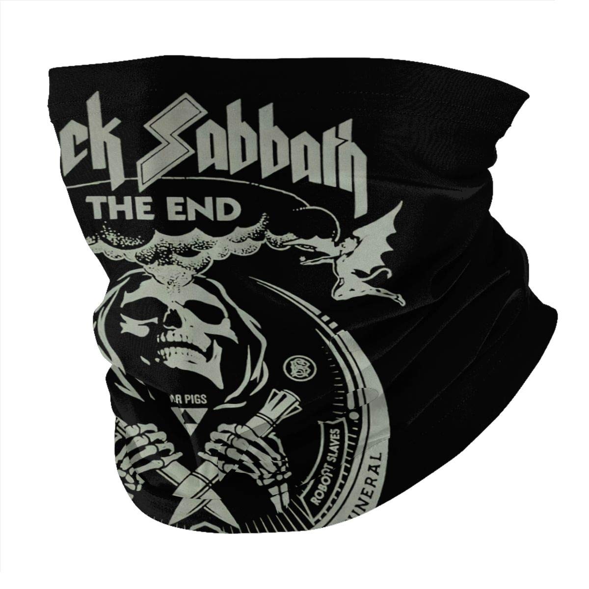Zhengyu B-L-A-C-K Sabbath Rock Band, Microfiber Neck Protector, Face Towel, Neck Protector, Turban