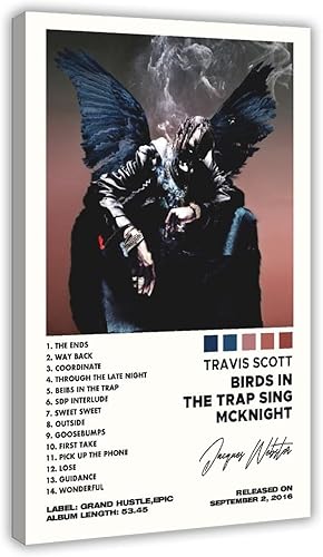 Miniatura 1 de nishrate Póster de Travis Scott (18) Póster en lienzo para decoración de pared, pinturas para sala de estar, dormitorio, estilo marco, estilo marco,