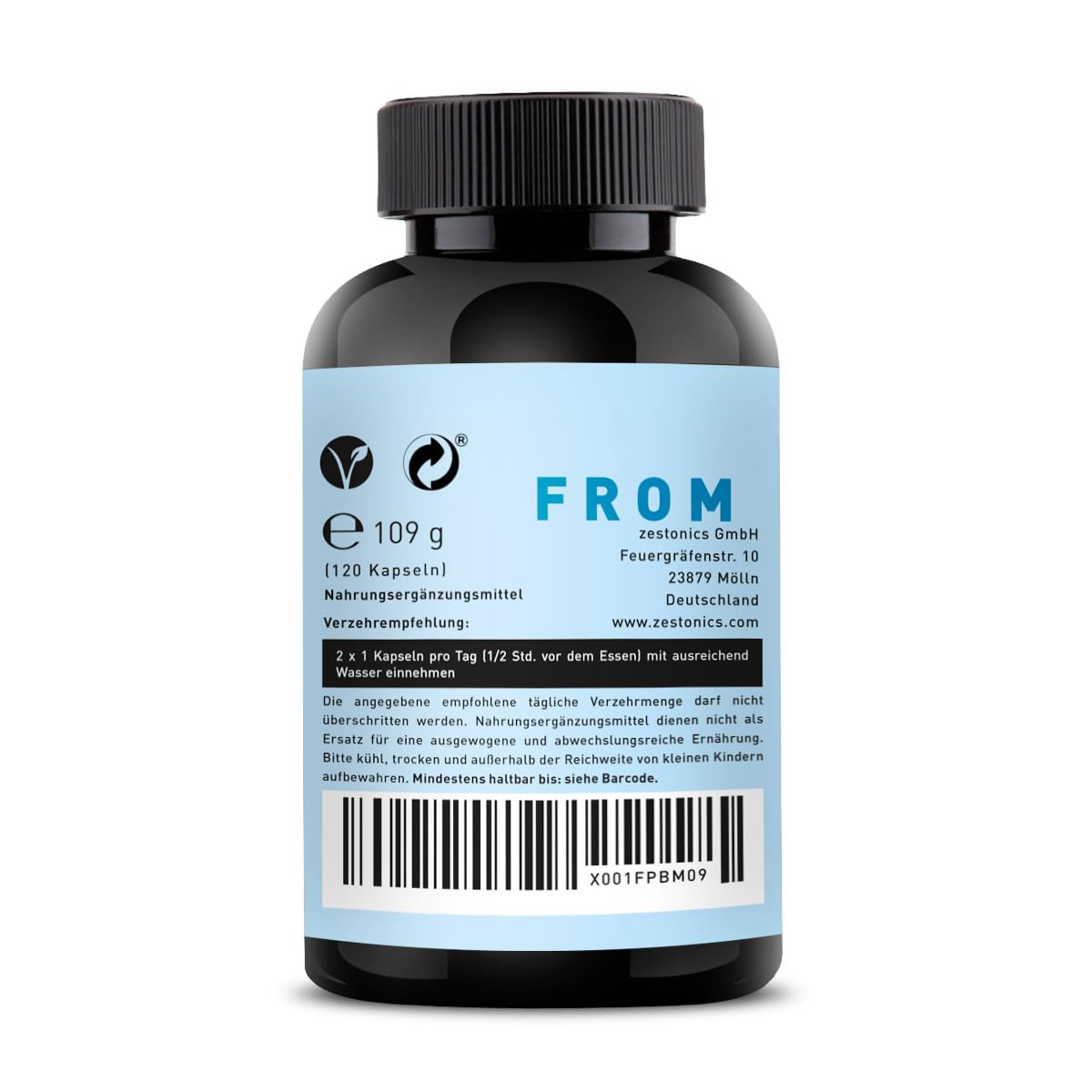 ZEST'CLEANUP - Glutathion-Mineral-Vitamin-Aminosäurekomplex (15 Zutaten) - 120 Kapseln